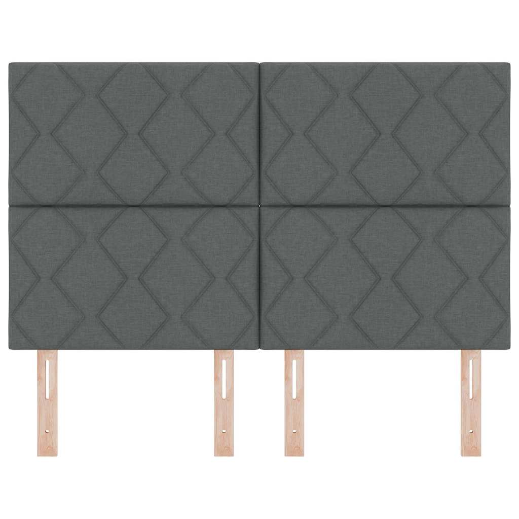 Hoofdbord Donkergrijs 160 cm Stof