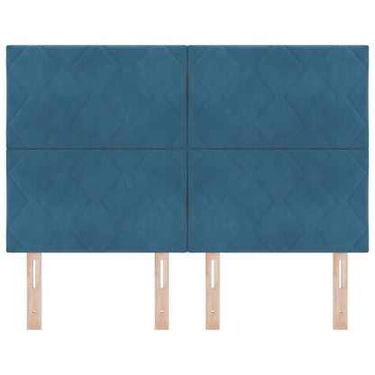 Hoofdbord Donkerblauw 160 cm Fluweel