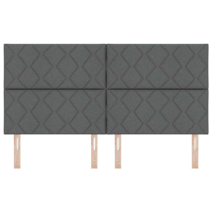Hoofdbord Donkergrijs 180 cm Stof