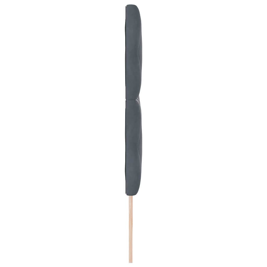 Hoofdbord Donkergrijs 200 cm Fluweel