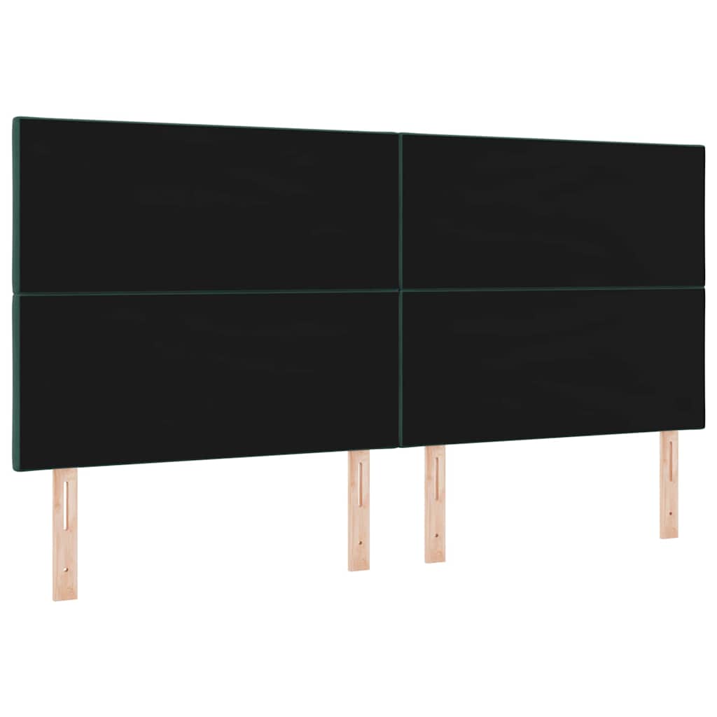 Hoofdbord Donkergroen 200 cm Fluweel