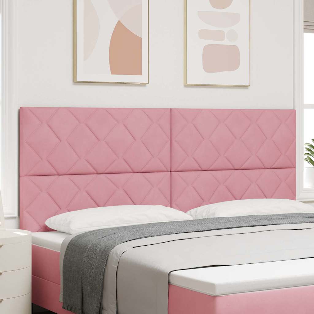 Hoofdbord Roze 200 cm Fluweel
