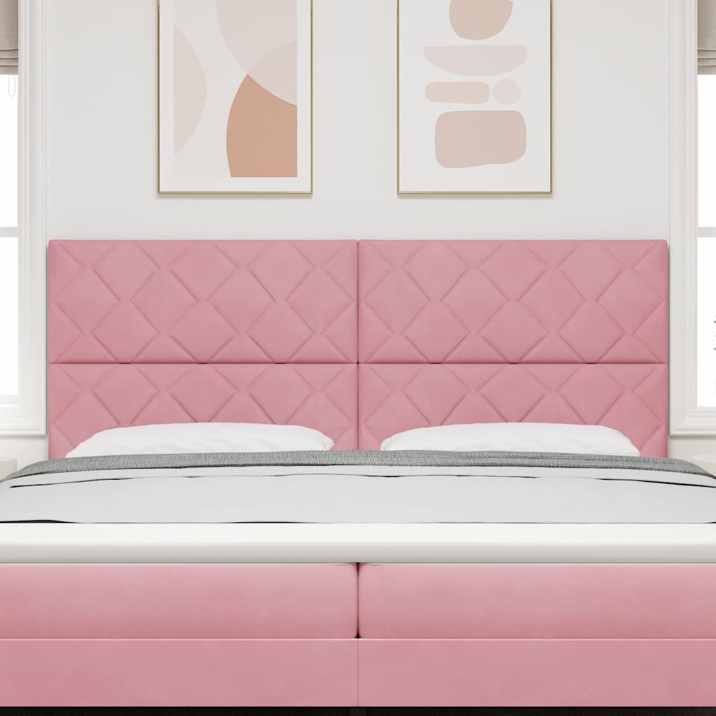Hoofdbord Roze 200 cm Fluweel