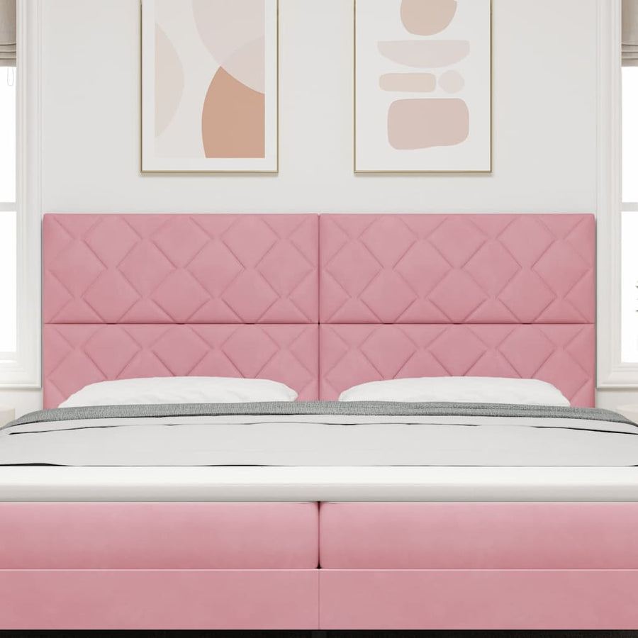 Hoofdbord Roze 200 cm Fluweel