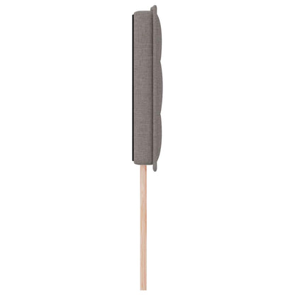 LED Hoofdbord met LED-stripverlichting Taupe 160 cm Stof