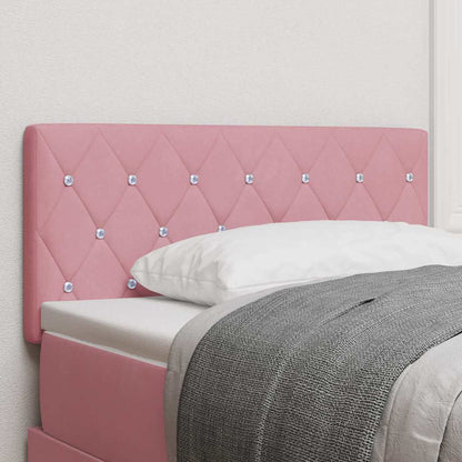 LED Hoofdbord met LED-stripverlichting Roze 100 cm Fluweel