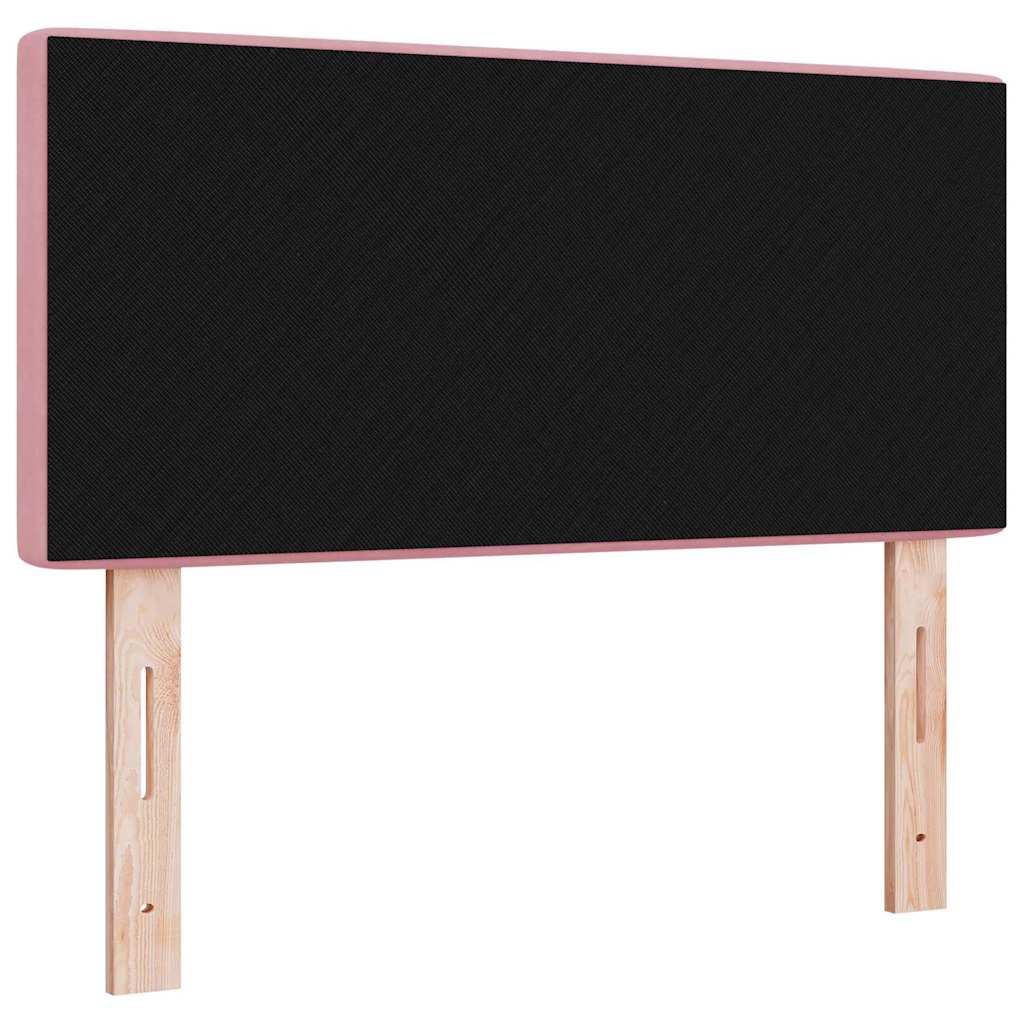 LED Hoofdbord met LED-stripverlichting Roze 100 cm Fluweel