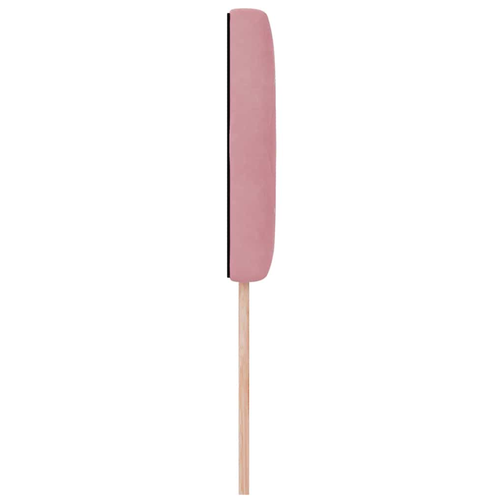 LED Hoofdbord met LED-stripverlichting Roze 100 cm Fluweel