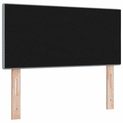 LED Hoofdbord met LED-stripverlichting Lichtgrijs 80 cm Stof