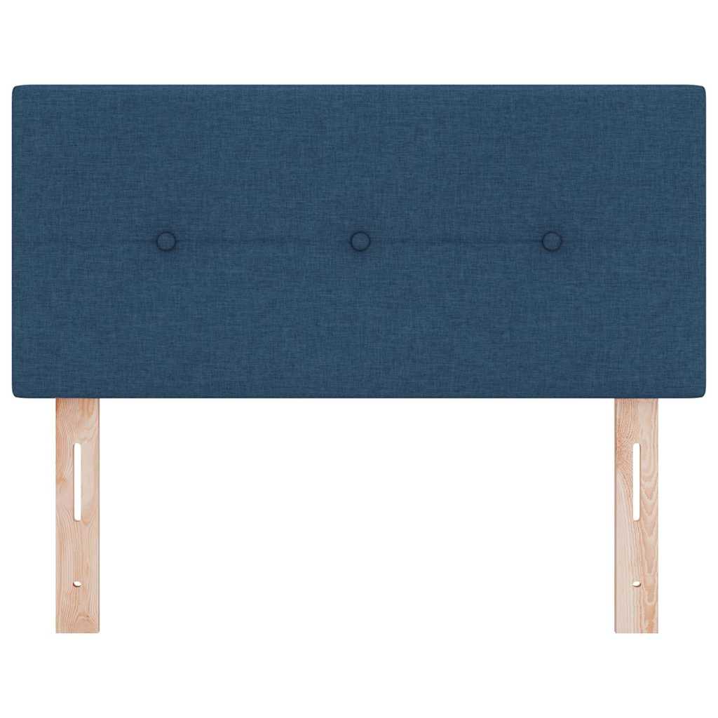LED Hoofdbord met LED-stripverlichting Blauw 80 cm Stof