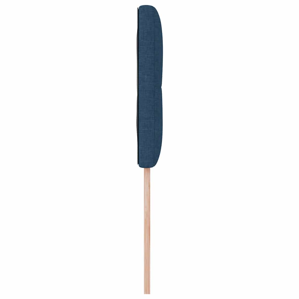 LED Hoofdbord met LED-stripverlichting Blauw 80 cm Stof