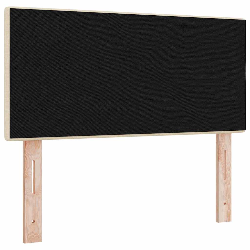 LED Hoofdbord met LED-stripverlichting Crème 100 cm Stof