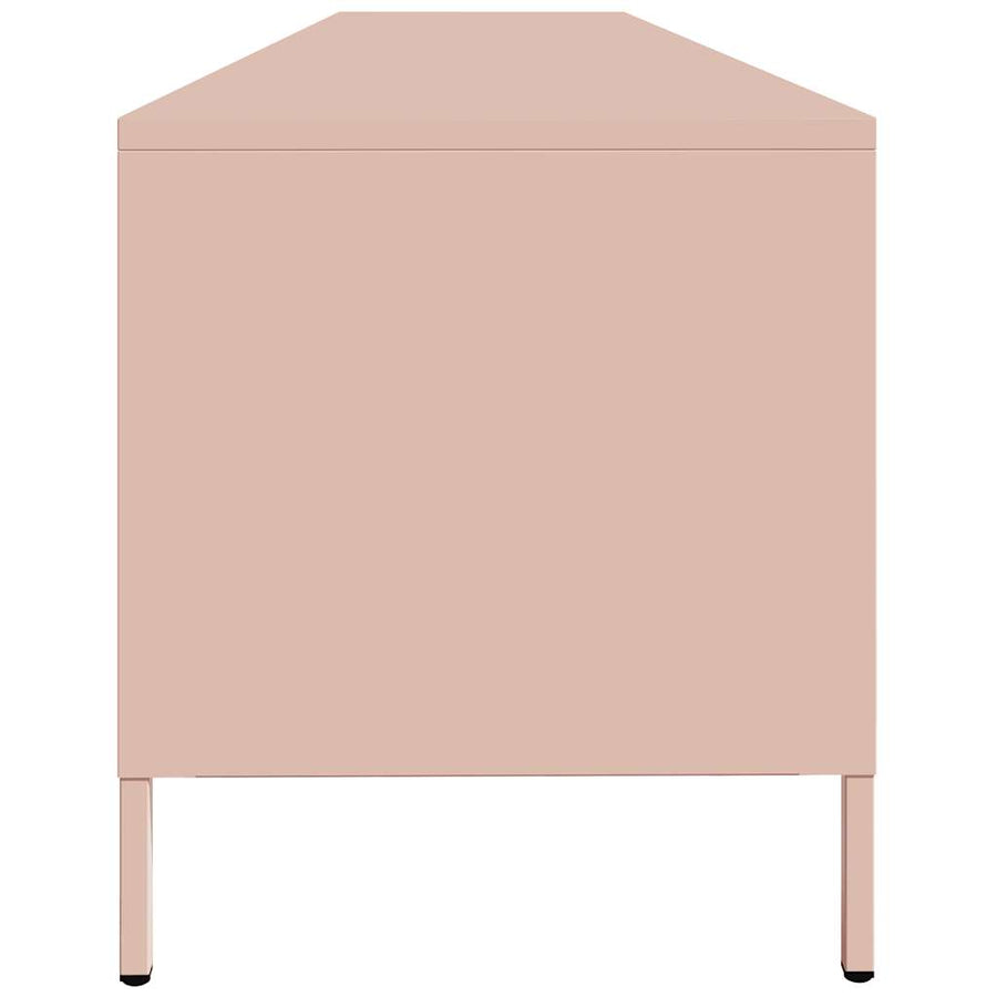 Tv-meubel 202x39x43,5 cm koudgewalst staal roze