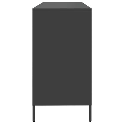 Dressoir 135x39x73,5 cm koudgewalst staal zwart