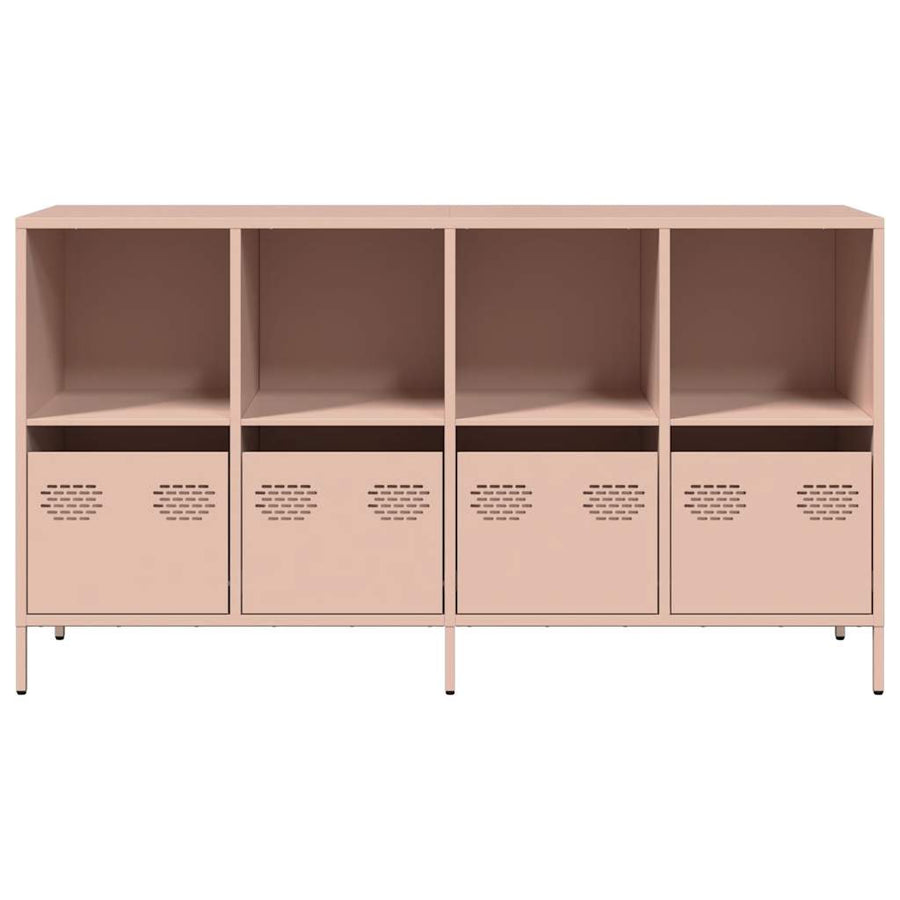 Dressoir 135x39x73,5 cm koudgewalst staal roze