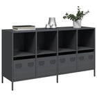 Sideboard 135x39x73.5 cm cold-rolled steel anthracite