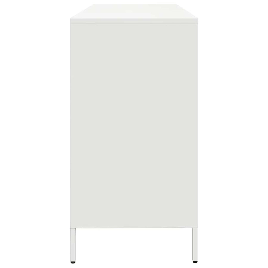 Dressoir 135x39x73,5 cm koudgewalst staal wit