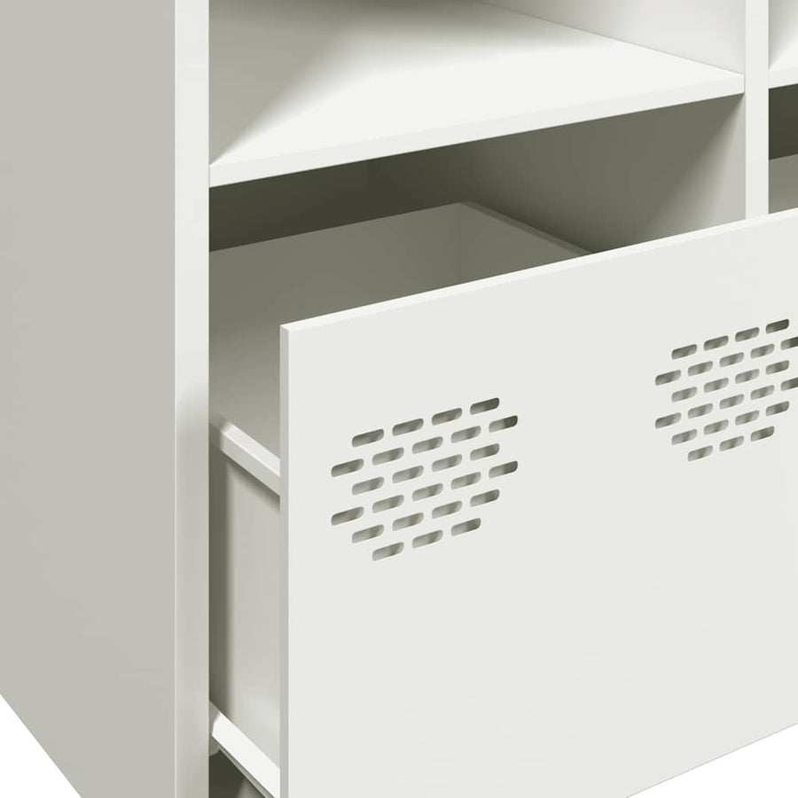 Dressoir 135x39x73,5 cm koudgewalst staal wit