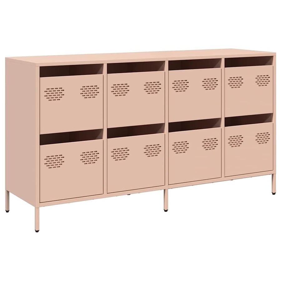Dressoir 135x39x73,5 cm koudgewalst staal roze