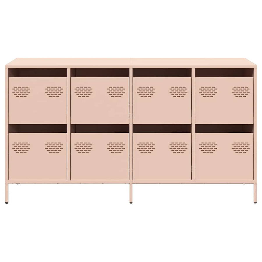 Dressoir 135x39x73,5 cm koudgewalst staal roze