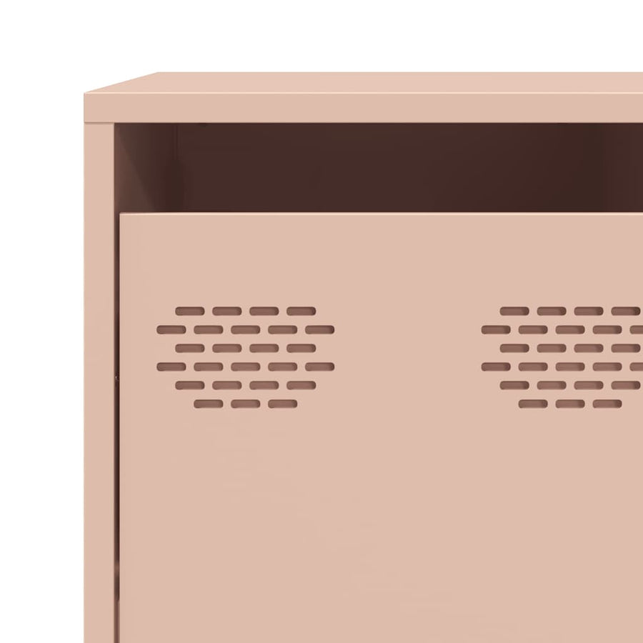 Dressoir 135x39x73,5 cm koudgewalst staal roze