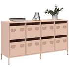 Sideboard 135x39x73.5 cm cold rolled steel pink