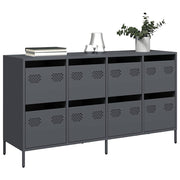 Dressoir 135x39x73,5 cm staal antraciet