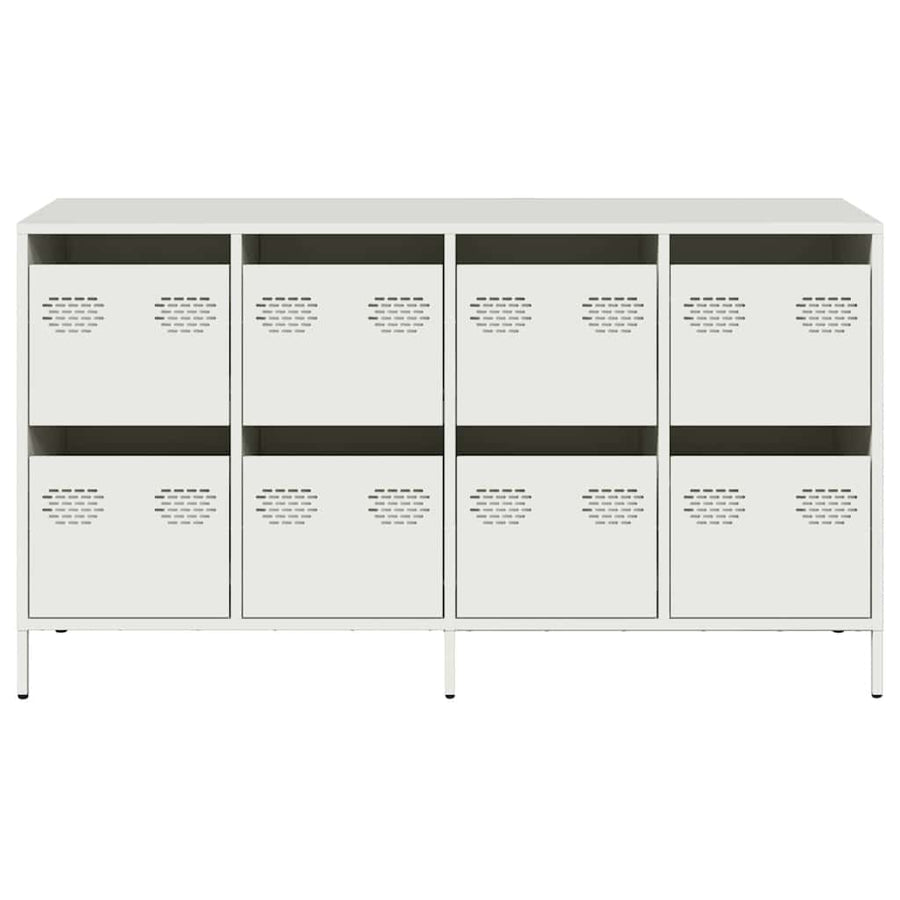 Dressoir 135x39x73,5 cm koudgewalst staal wit