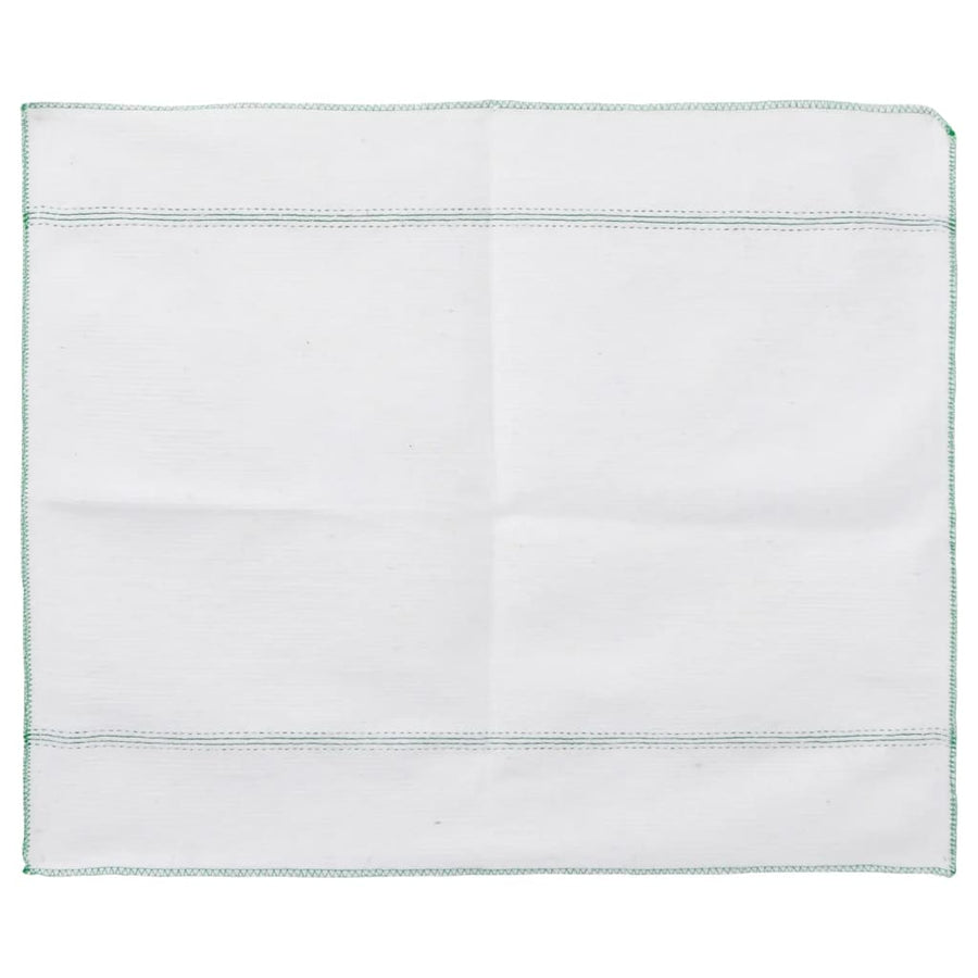 Vloerdoeken 10 st 50x60 cm gestreept wit en groen