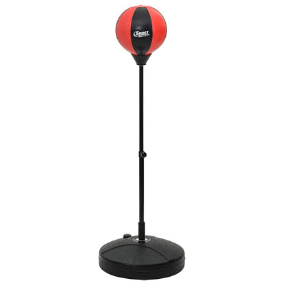 Boksballenset Met Handschoenen En Pomp Verstelbaar 81-122 Cm Rood