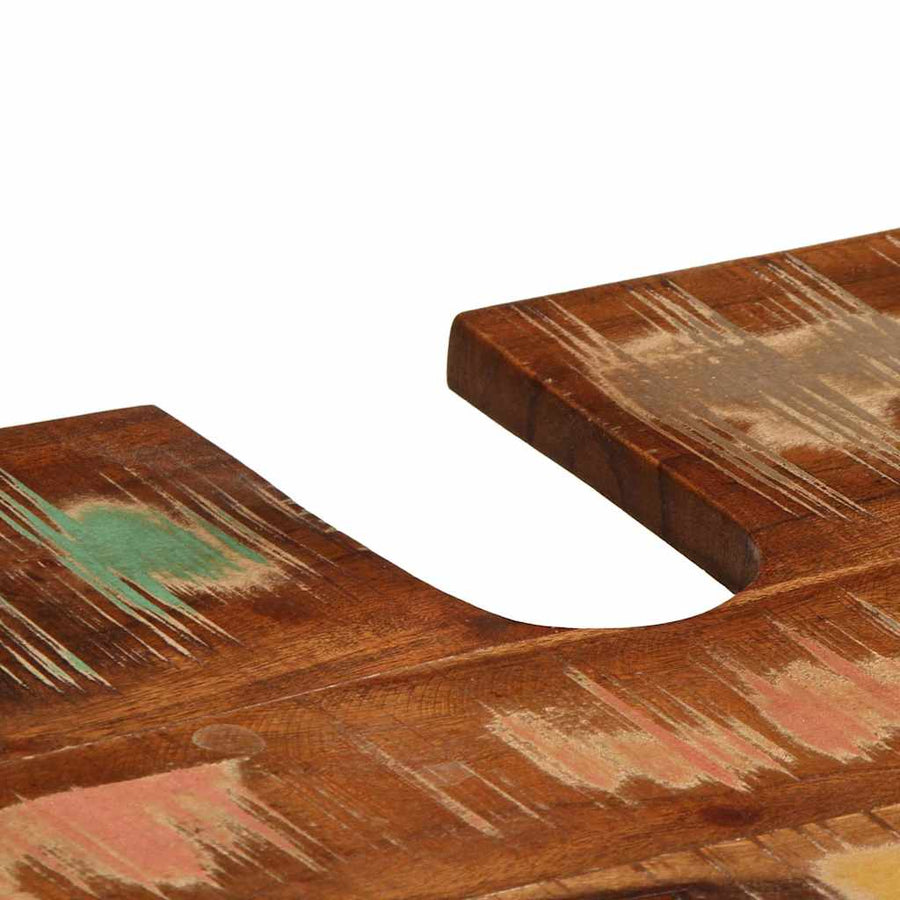 Badkamermeubelset met lade 2 pcs Massief Gerecycled Hout