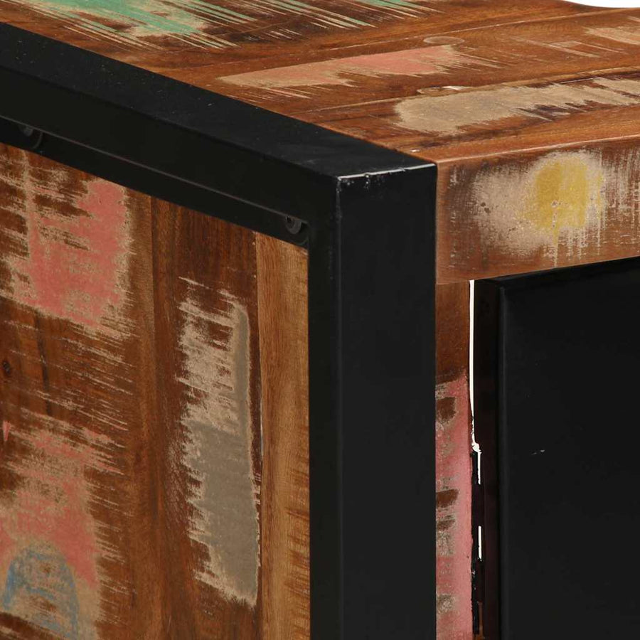 Badkamermeubelset met lade 2 pcs Massief Gerecycled Hout
