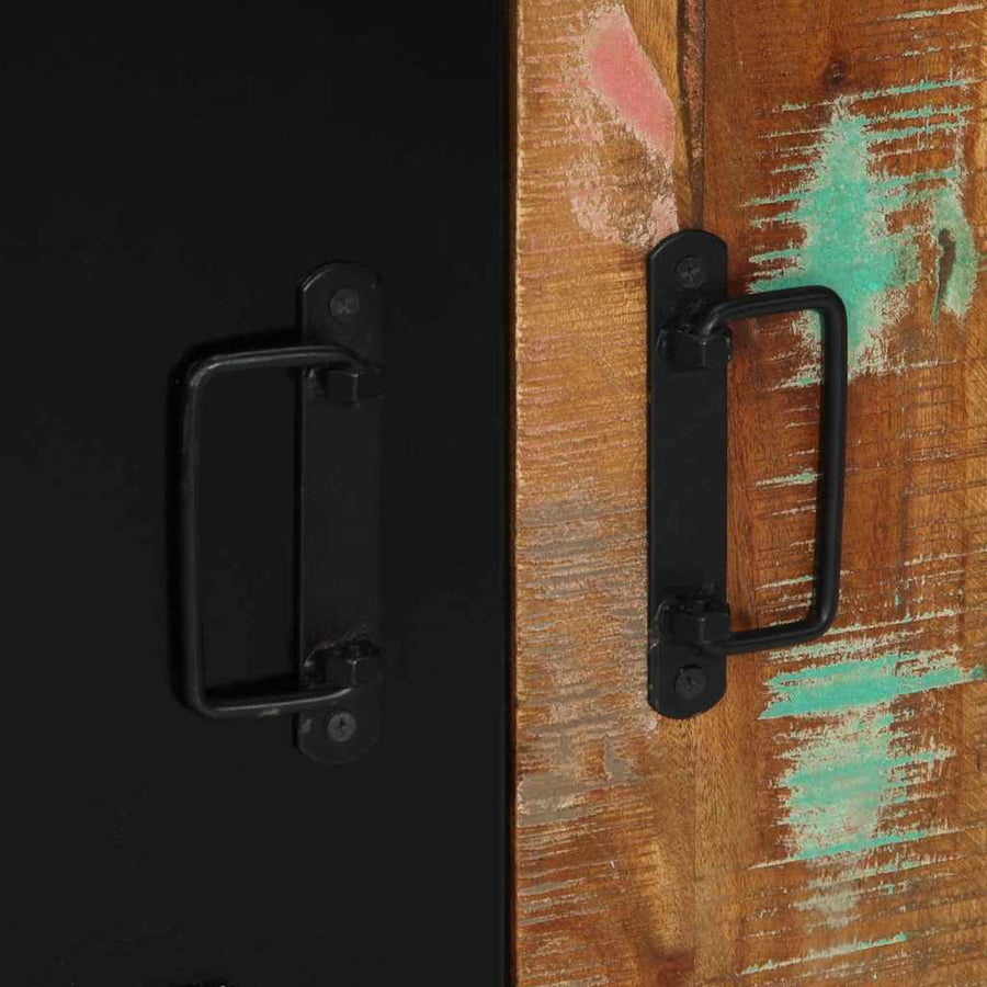 Badkamermeubelset met lade 2 pcs Massief Gerecycled Hout