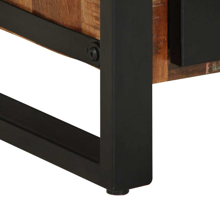 Badkamermeubelset met lade 2 pcs Massief Gerecycled Hout