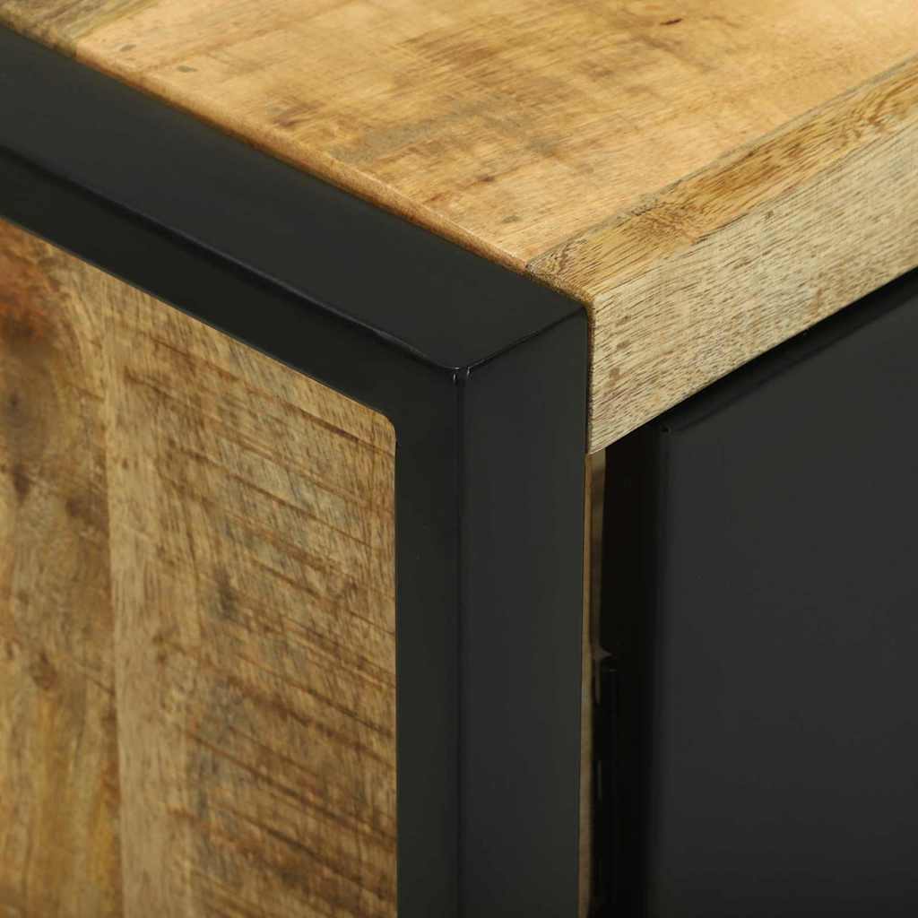 Badkamermeubelset met plank 2 pcs Bruin Massief Mango Hout