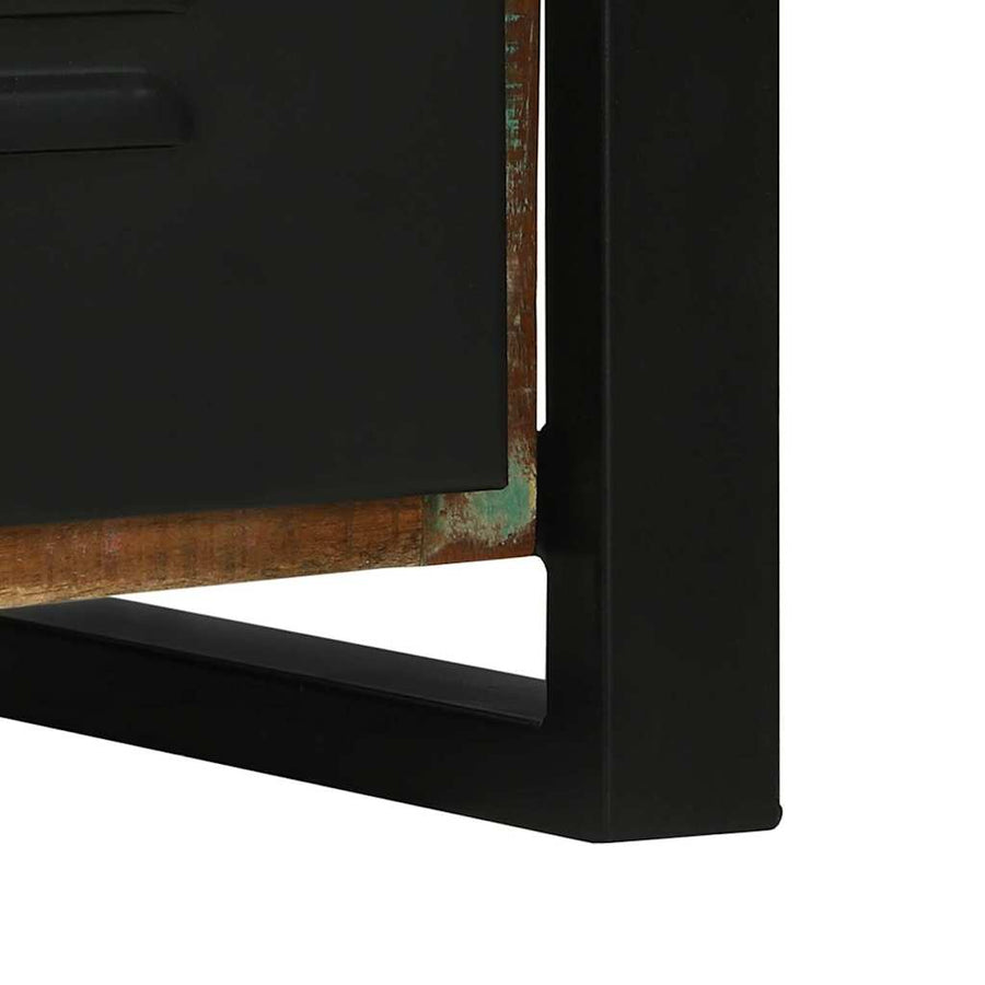 Badkamermeubelset 2 pcs Multikleur Massief gerecycled hout