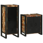 Bathroom Furniture Set 2 pcs Multicolored Solid Reclaimed Wood