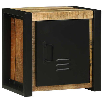 Badkamermeubelset Met Plank 4 Pcs Bruin Massief Mango Hout massief mangohout