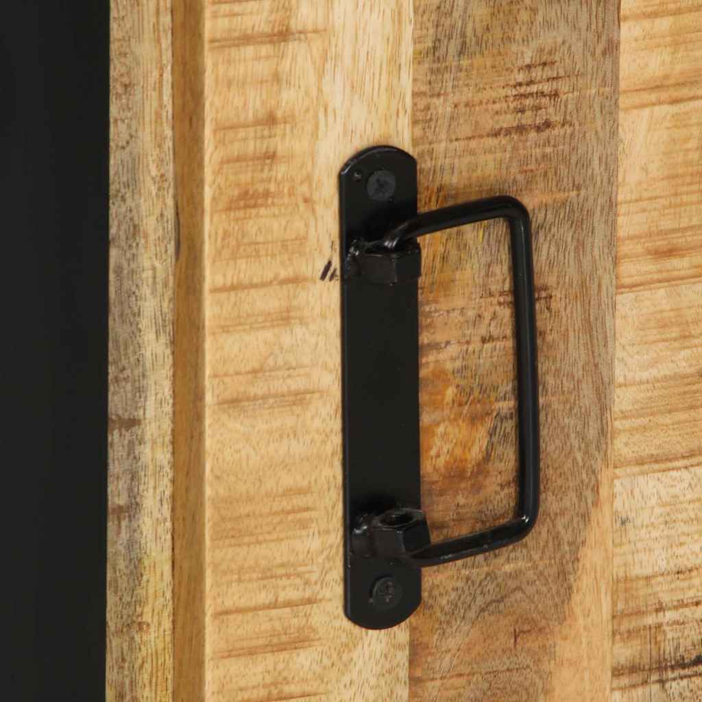 Badkamermeubelset Met Plank 4 Pcs Bruin Massief Mango Hout massief mangohout