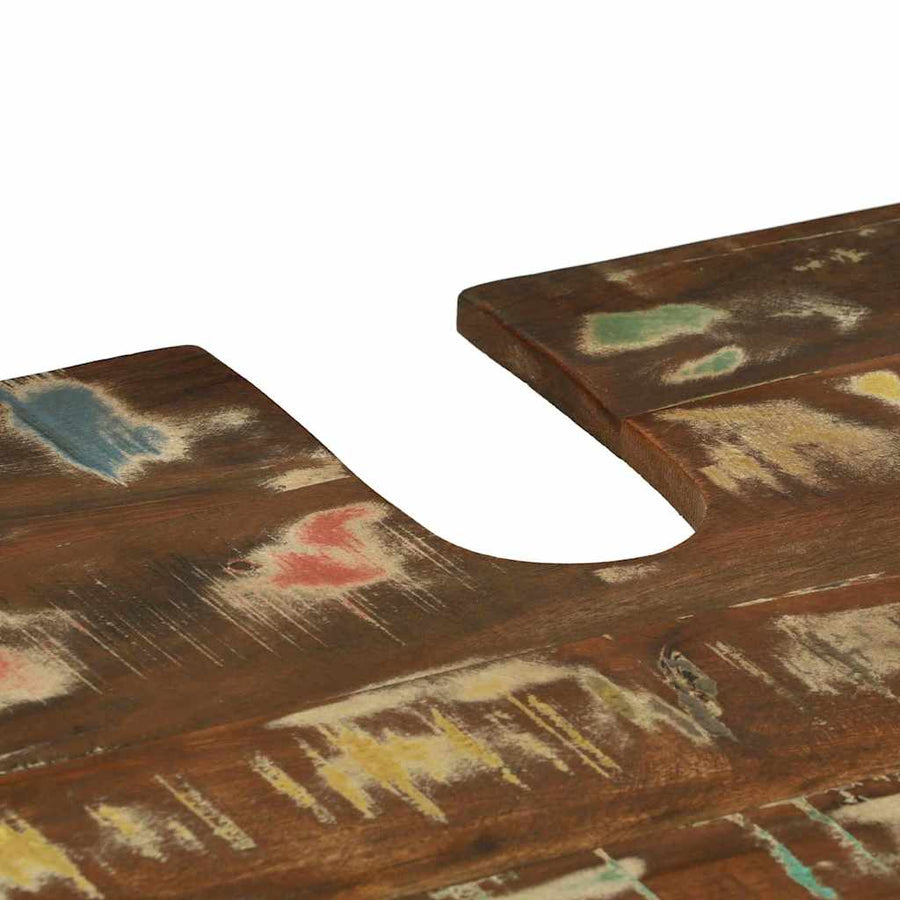 Badkamermeubelset 4 pcs Multikleur Massief gerecycled hout