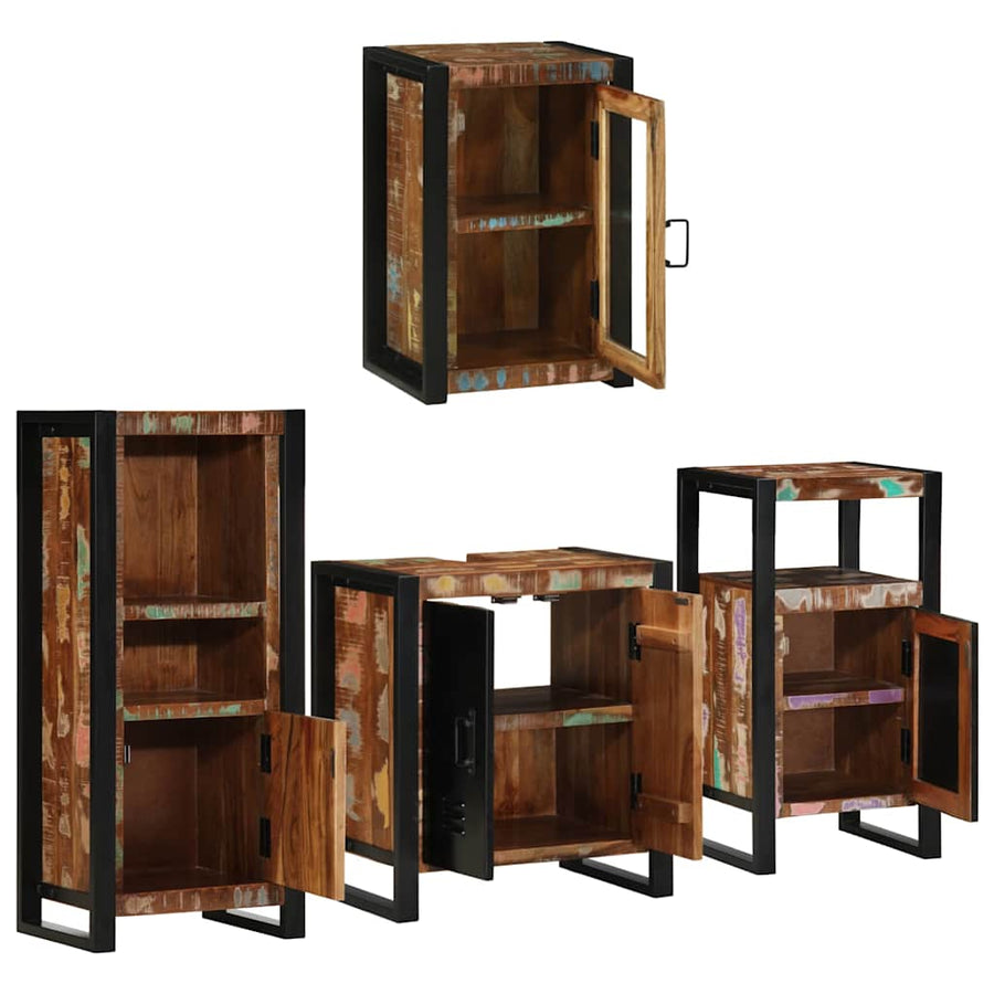 Badkamermeubelset 4 Pcs Multikleur