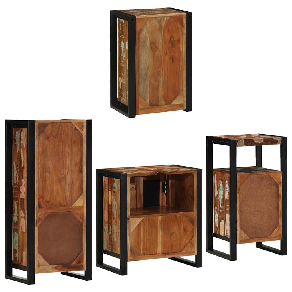 Badkamermeubelset 4 Pcs Multikleur