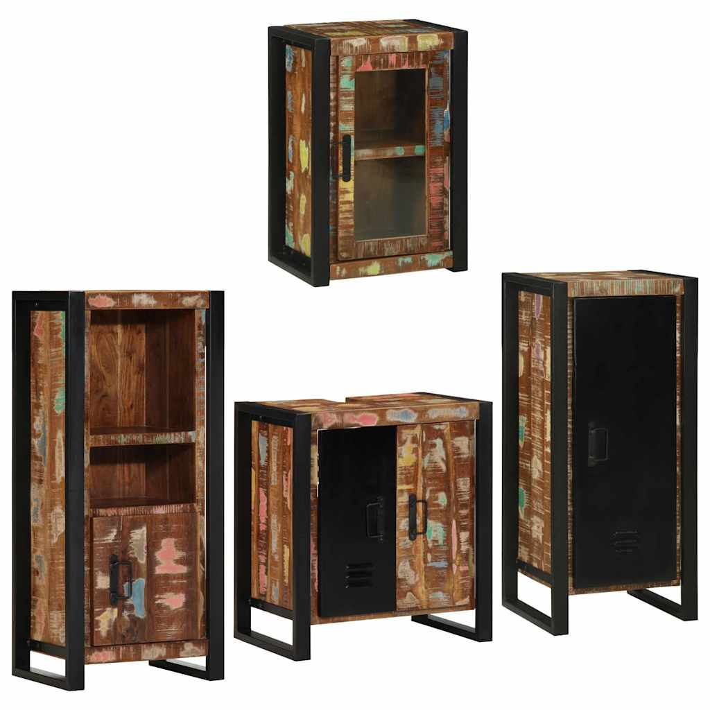 Badkamermeubelset 4 Pcs Multikleur