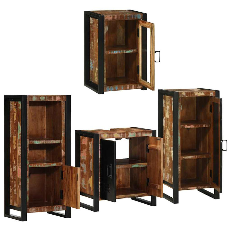 Badkamermeubelset 4 Pcs Multikleur
