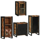 Bathroom furniture set 4 pcs Multicolour Solid reclaimed wood