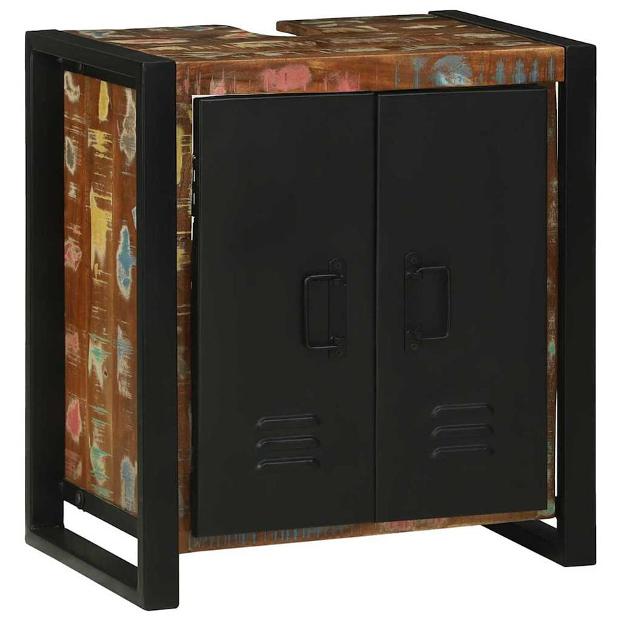 Badkamermeubelset 4 pcs Multikleur Massief gerecycled hout