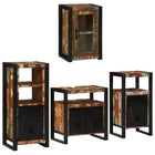 Badkamermeubelset 4 stuks multikleur gerecycled hout