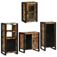 Badkamermeubelset 4 pcs Multikleur Massief gerecycled hout