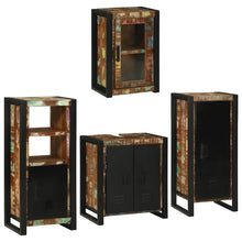 Badkamermeubelset 4 pcs Multikleur Massief gerecycled hout