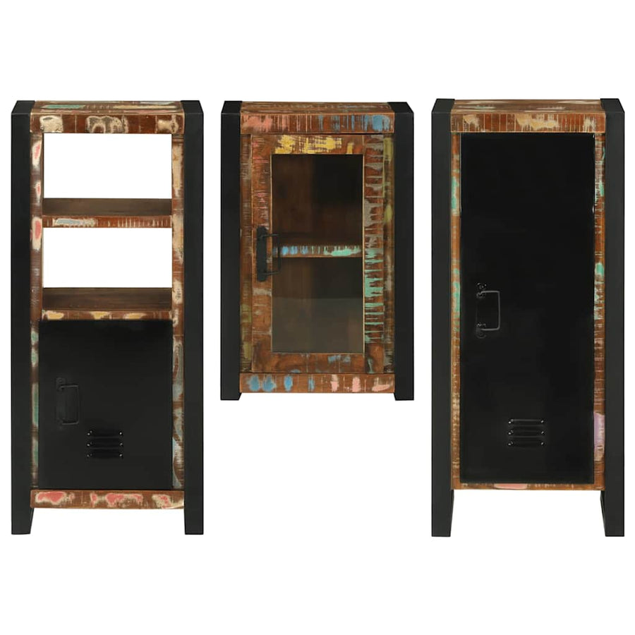 Badkamermeubelset 3 pcs Multikleur Massief gerecycled hout